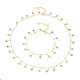 Star Evil Eye Charm Bracelets & Necklaces Jewelry Sets(SJEW-JS01135)-1