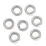 Tarnish Resistant 304 Stainless Steel Open Jump Rings, Round, Stainless Steel Color, 8x1.5mm, 15 Gauge, Inner Diameter: 5mm, about 357pcs/100g(X-STAS-E067-11-8mm)