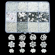 DIY Beads Jewelry Making Finding Kit, Including Bugle & Round Glass Seed & Plastic Paillette Beads, Mixed Color, 108g/box(DIY-YW0007-12)