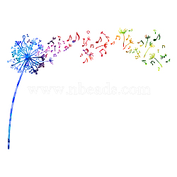 PVC Wall Stickers, Wall Decoration, Musical Note, 390x950mm(DIY-WH0228-813)