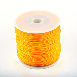 Chinese Knot Nylon Thread, Orange, 0.8mm, about 98.42 yards(90m)/roll(NWIR-S005-0.8mm-16)