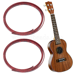 Imitation Shell Plastic Guitar Binding Purfling Strips, Red, 6x1.5mm. 1.65m/strand.(AJEW-WH0470-41A)