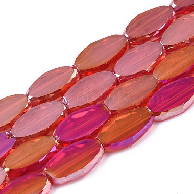Electroplate Transparent Glass Beads Strands(EGLA-Q125-010)-2