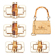 WADORN 4 Pcs 2 Style Alloy Bag Twist Lock(FIND-WR0008-04)-1