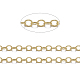 Brass Flat Oval Cable Chains(CHC025Y-G)-1