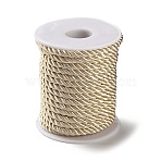 Nylon Twisted Round Cord, for Bag Strap Making, Antique White, 5~5.5mm, about 10.94 Yards(10m)/Roll(NWIR-S001-01C)