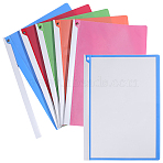 10Pcs 5 Colors Plastic File Folder with Clip, Rectangle, Mixed Color, 310x225x7.5mm, 2pcs/color(AJEW-GA0010-71)