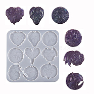 Flying Dragon DIY Silicone Pendant Molds, Resin Casting Molds, for UV Resin & Epoxy Resin Craft Making, White, 200x205x7mm, Inner Diameter: 59~68mm(AJEW-YWC0002-02A)