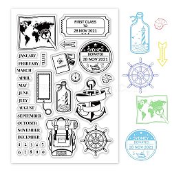 PVC Plastic Stamps, for DIY Scrapbooking, Photo Album Decorative, Cards Making, Stamp Sheets, Letter Pattern, 16x11x0.3cm(DIY-WH0167-56-172)