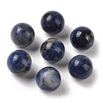 Natural Sodalite No Hole Sphere Beads, Round, 12mm