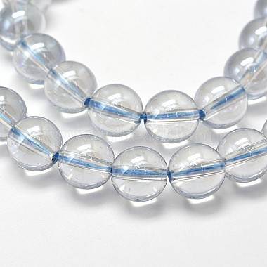 Hebras de perlas de cuarzo sintético galvanizado(EGLA-J061-8mm-AB02)-3