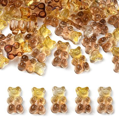Goldenrod Bear Acrylic Cabochons