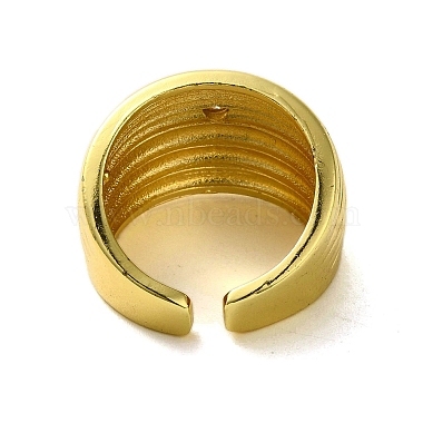 Brass with Cubic Zirconia Rings(RJEW-B057-01G-03)-3