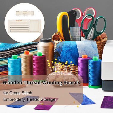 Wooden Thread Winding Boards(TOOL-WH0155-50)-6