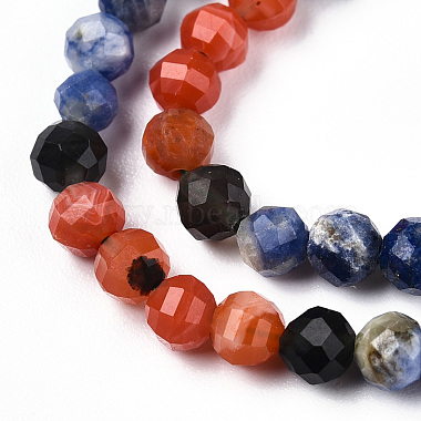 Natural & Synthetic Mixed Gemstone Beads Strands(G-D080-A01-01-10)-3