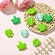 10Pcs 5 Styles Maple Leaf Silicone Beads(SIL-YW0001-42)-5
