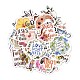 50Pcs Word Paper Self-Adhesive Picture Stickers(STIC-C010-19)-2