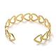 золотой браслет-манжета 304 из нержавеющей стали для женщин(BJEW-C050-02A-G)-3