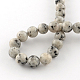 Gefärbte natürliche Sesam Jaspis runde Perlen Stränge(G-R342-8mm-15)-3
