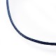 Fabrication de bracelet en cordons de polyester cirés plats réglables(AJEW-JB00508-04)-2