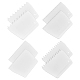 8Pcs 4 Styles Cake Cream Plastic Scraper(AJEW-NB0006-77)-1
