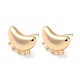 Brass Stud Earring Findings(KK-A215-02G)-1