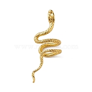 Alloy Snake Cuff Earrings, Climber Wrap Around Non Piercing Earrings for Women, Golden, 42x19x11.5mm(EJEW-L263-01G)
