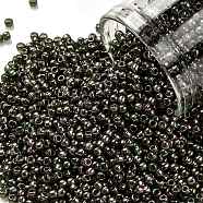 TOHO Round Seed Beads, Japanese Seed Beads, (323) Gold Luster Olivine, 11/0, 2.2mm, Hole: 0.8mm, about 50000pcs/pound(SEED-TR11-0323)