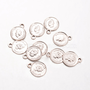 Flat Round Alloy Charms(PALLOY-O065-13G-AAA)-2