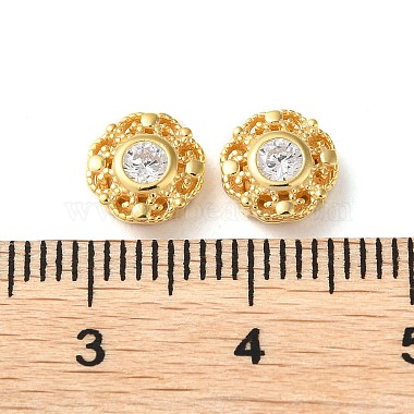 perles rondes plates 925 en argent sterling creuses(STER-D005-02G)-3