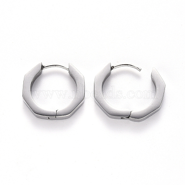 Boucles d'oreilles créoles en acier inoxydable anti-ternissement 304(STAS-S103-25P)-2