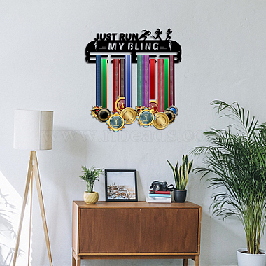 Sports Theme Iron Medal Hanger Holder Display Wall Rack(ODIS-WH0021-674)-5
