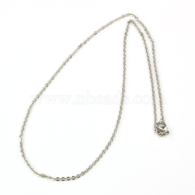304 Stainless Steel Necklaces Women Cable Chain Necklaces, Stainless ...