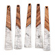 Translucent Resin & Walnut Wood Big Pendants(RESI-TAC0017-46-A02)-3