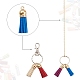 120 pièces 30 couleurs décorations de pendentif gland en faux daim(FIND-YW0001-14LG)-4