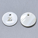 Natural White Shell Mother of Pearl Shell Charms(X-SSHEL-N036-053Z)-1
