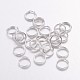 Silver Color Plated Iron Split Rings(X-JRDS7mm)-1