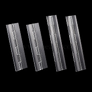 AHADEMAKER 4Pcs 2 Style Transparent Acrylic Hinges, Folding Hinge Tools, for Storage Box, Clear, Fold: 150~200x25~26x7mm, Unfold: 150~200x42~45x7mm, 2pcs/style(FIND-GA0002-40)