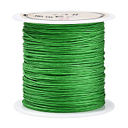 40 Yards Nylon Chinese Knot Cord, Nylon Jewelry Cord for Jewelry Making, Lime Green, 0.6mm(NWIR-C003-01B-16)