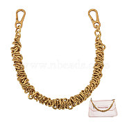 Purse Chains, Alloy Chain Bag Straps, for Handbag Replacement Accessories, Golden, 39.2x1.4~1.5cm(FIND-WH0139-90G)