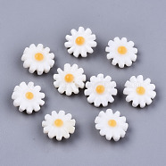 Natural Freshwater Shell Beads, Flower, Seashell Color, 12x4.5mm, Hole: 0.9mm(SHEL-S266-14B)