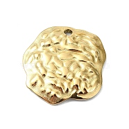 Ion Plating(IP) 304 Stainless Steel Pendants, Real 18K Gold Plated, Flower, 19.5x18.5x2.5mm, Hole: 1.6mm(STAS-B058-02G-05)