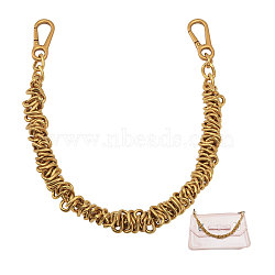 Purse Chains, Alloy Chain Bag Straps, for Handbag Replacement Accessories, Golden, 39.2x1.4~1.5cm(FIND-WH0139-90G)