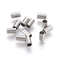 Tarnish Resistant 304 Stainless Steel Tube Beads, Tube, Stainless Steel Color, 5x3mm, Hole: 2.5mm(STAS-E454-30P)