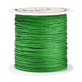 40 Yards Nylon Chinese Knot Cord, Nylon Jewelry Cord for Jewelry Making, Lime Green, 0.6mm