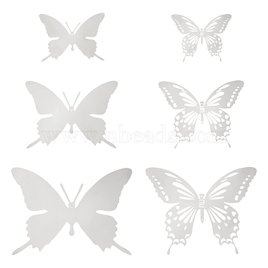 Stainless Steel Color Butterfly Stainless Steel Big Pendants