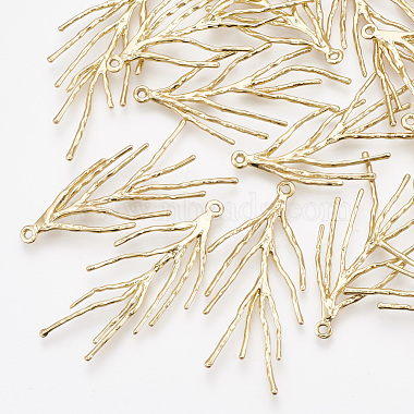 Real Gold Plated Branch Brass Pendants
