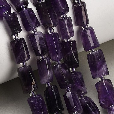 Natural Chevron Amethyst Beads Strands(G-F836-B05-01)-1