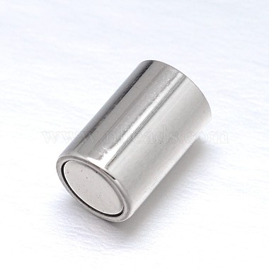 304 Stainless Steel Magnetic Clasps with Glue-in Ends(STAS-M200-B-01)-3