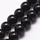 Natural Black Onyx Beads Strands(X-G-A163-05-6mm)-1